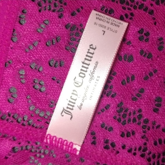 Juicy Couture Lace Cheeky Panties Set Women Size Large New or Used Upon Request - Picture 5 of 6